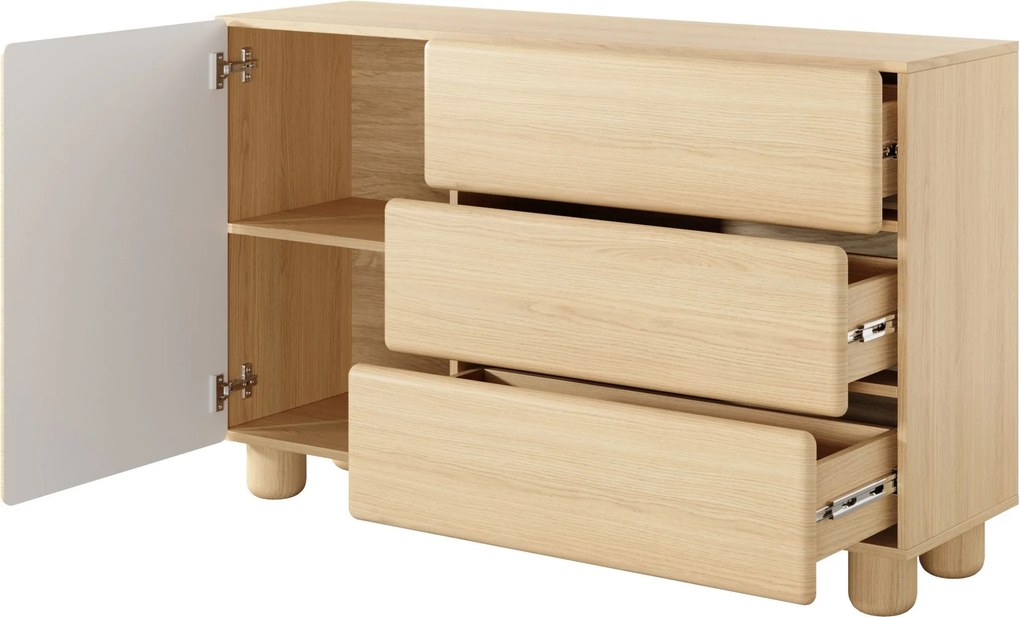 Komoda PALLA 130 cm do Salonu Sypialni Dąb