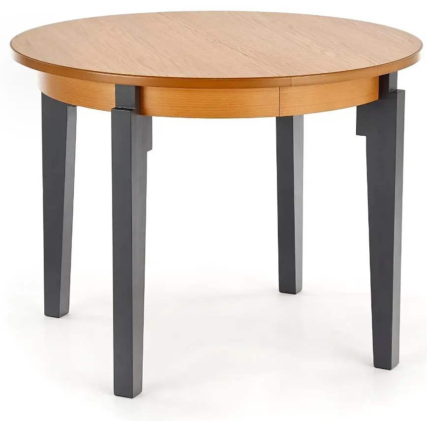 Stół SORBUS 100(200)x100 dąb miodowy/grafitowy rozkładany HALMAR