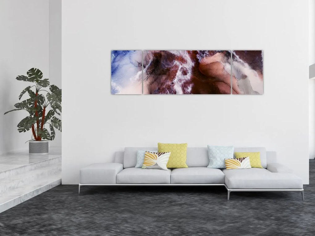 Obraz - Fioletowy marmur N⁰3 (170x50 cm)