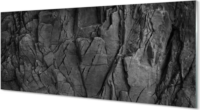 Szkło do Kuchni na Ścianę Artystyczna Tekstura Skalna