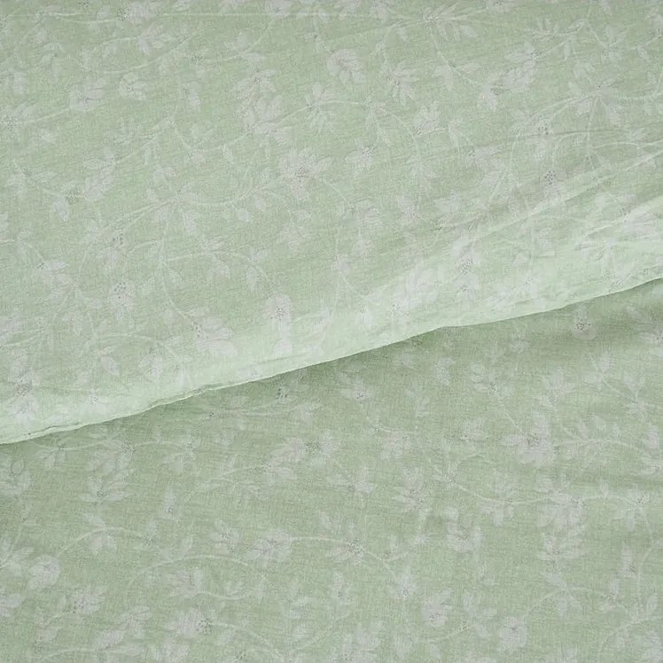 B.E.S. Petrovice Bawełniana pościel Exkluziv Greenflowers, 140 x 200 cm, 70 x 90 cm