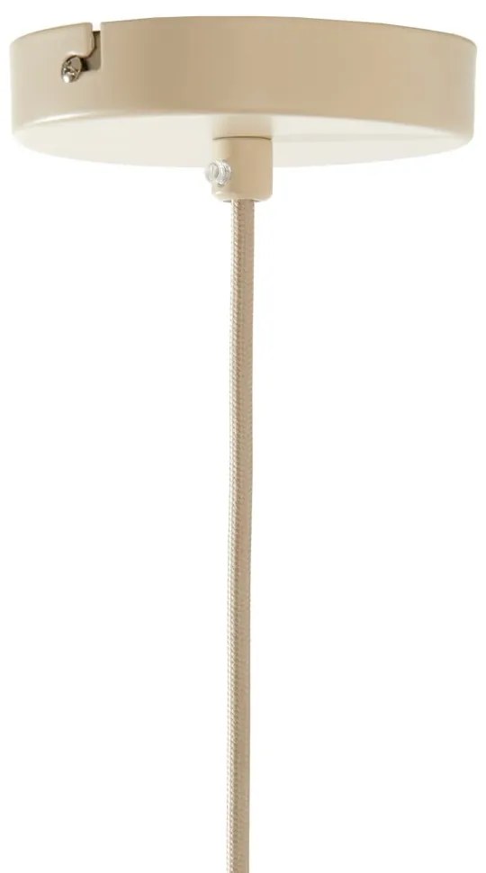 Beżowa lampa wisząca z tekstylnym kloszem ø 39 cm Elati – Light &amp; Living