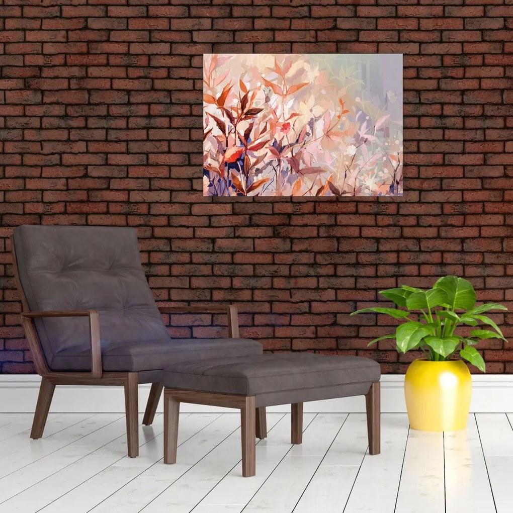 Obraz - Malowanie pastelami jesieni (70x50 cm)