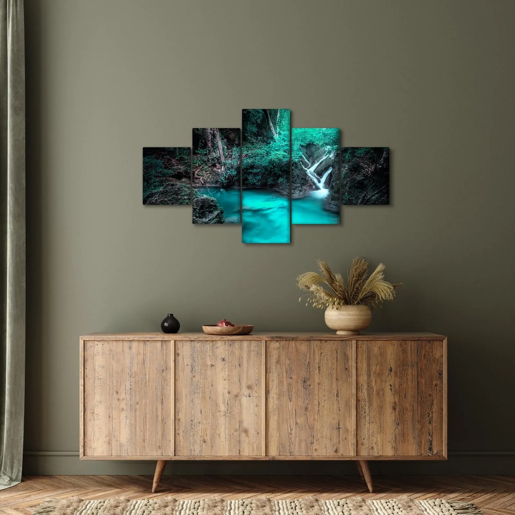 Obraz - Turkusowe jezioro (125x70 cm)