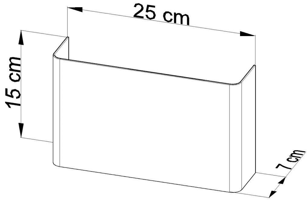 Kinkiet w stylu minimalistycznym E744-Coperturs