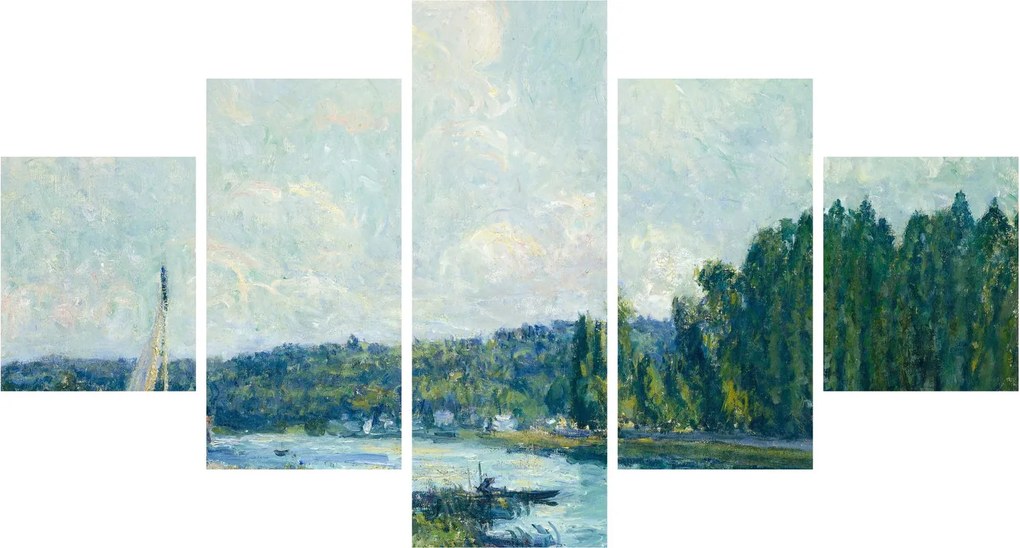 Obraz - Alfred Sisley, The Banks of the Oise, reprodukcje (125x70 cm)