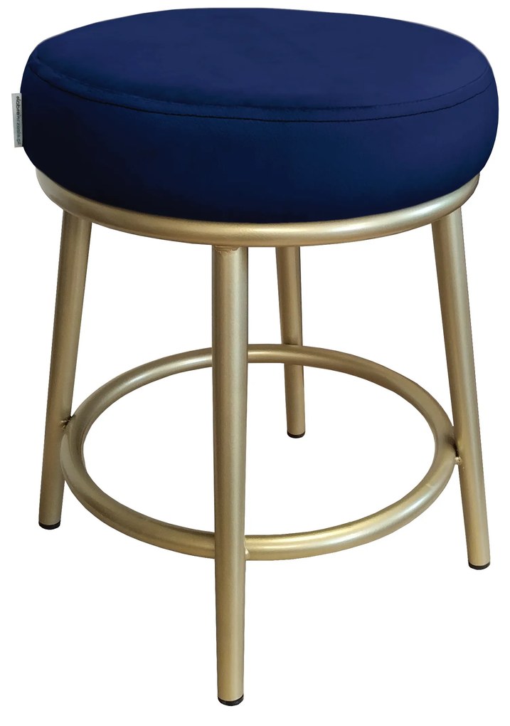 Taboret Ben noga metalowa złota MG16