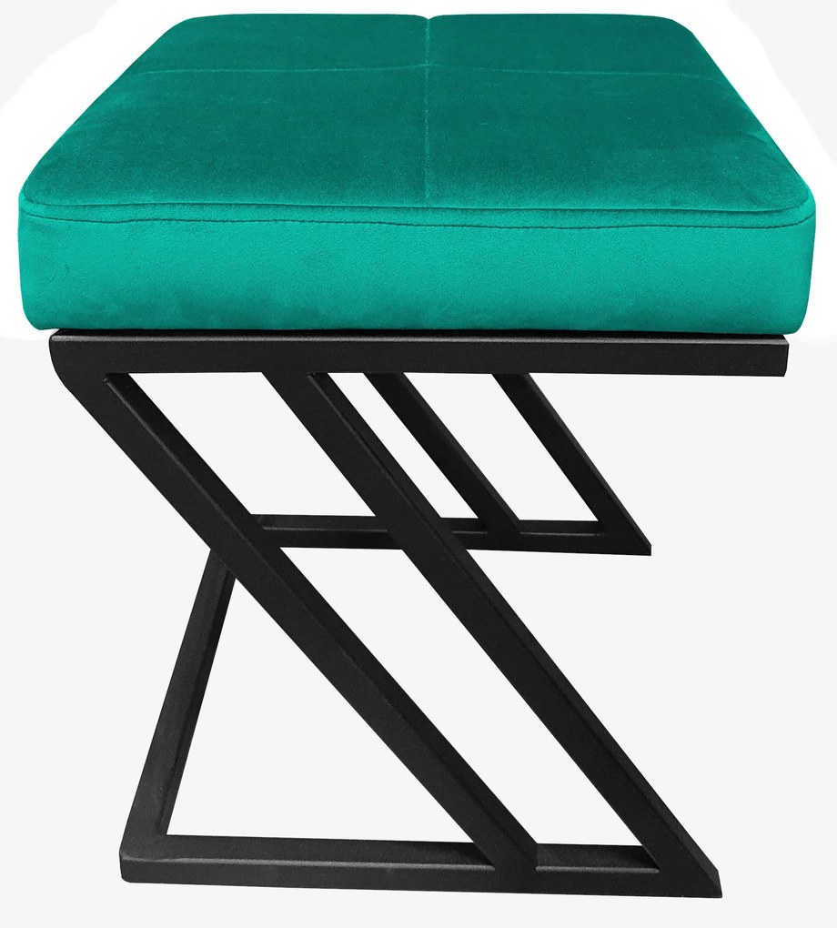 Pufa ZETA LOFT ławka taboret podnóżek metal MG20