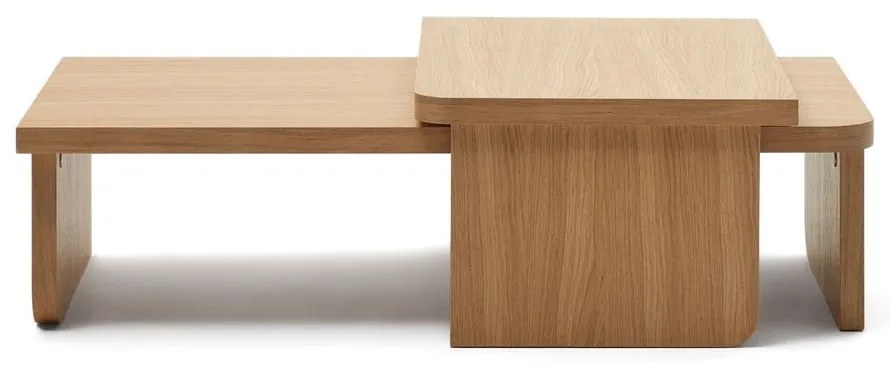 Stoliki w dekorze dębu zestaw 2 szt. Oaq – Kave Home