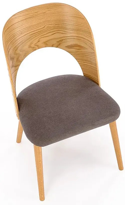 Drewniane krzesło tapicerowane H8-N46
