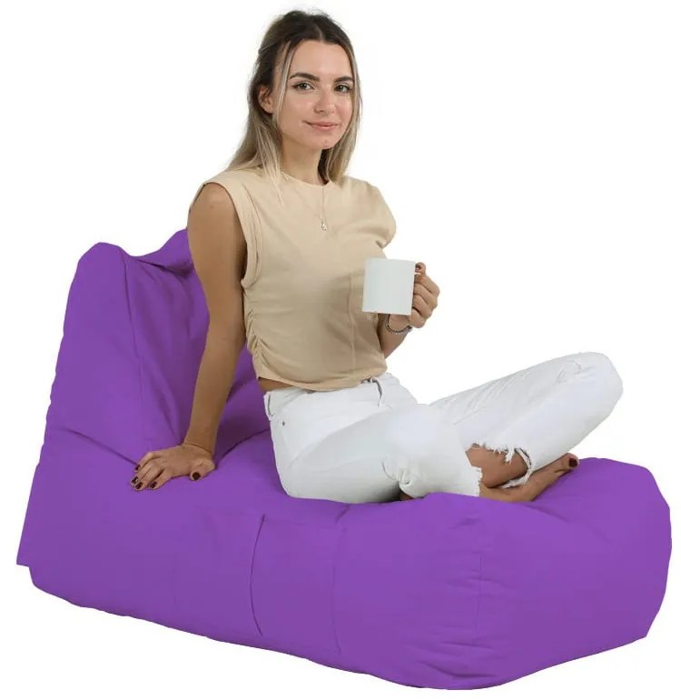 Fioletowy worek do siedzenia Trendy – Floriane Garden