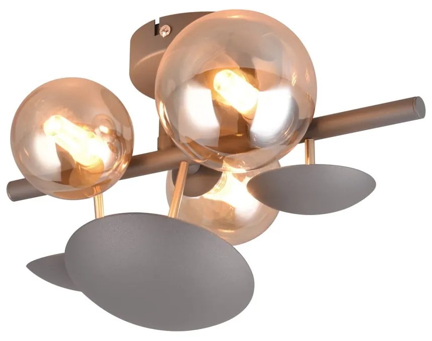 Kinkiet w szaro-złotym kolorze Bubble – Trio Select