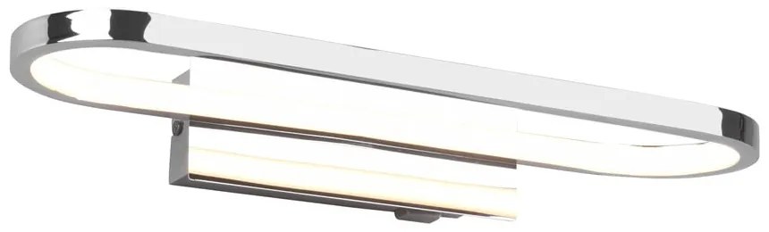 Kinkiet LED w kolorze błyszczącego srebra (dł. 40 cm) Gianni – Trio