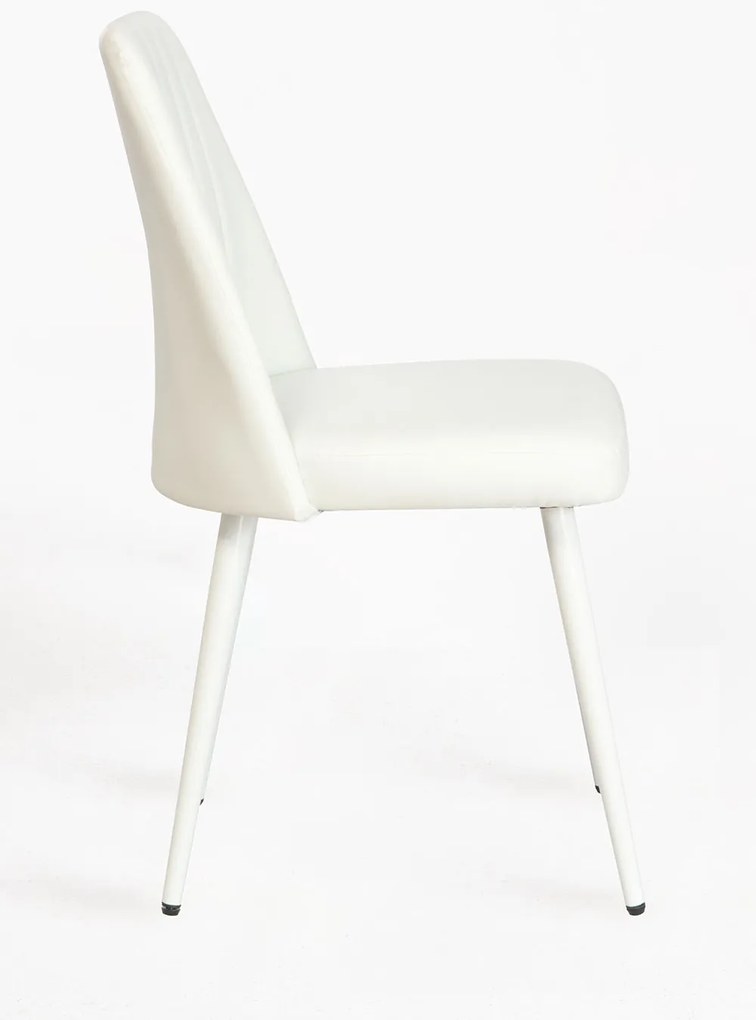 Zestaw 4 krzese ze skóry ekologicznej Vint