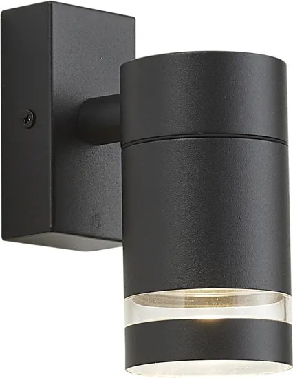Nowoczesna lampa ścienna zewnętrzna czarna IP44 - Ensam