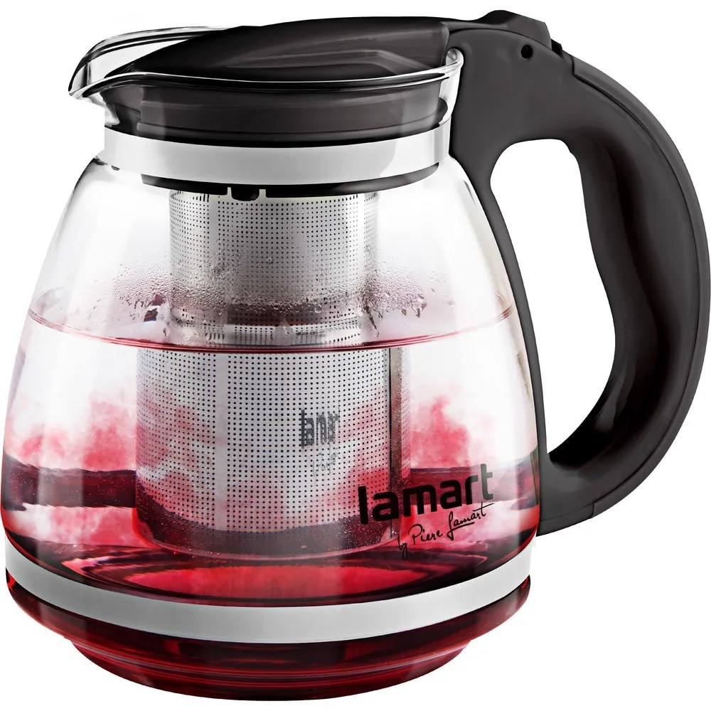 Lamart LT027 czajnik Verre 1,5 l, czarny