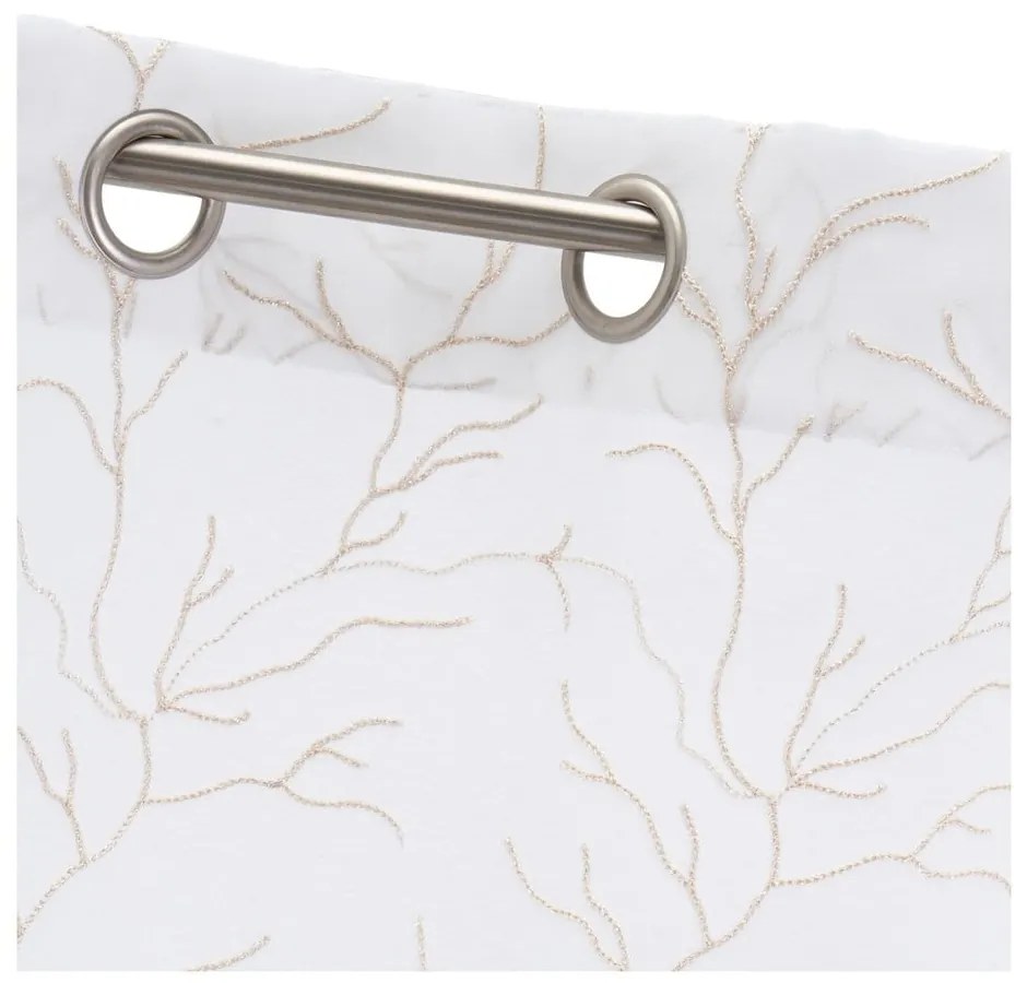 Biało-beżowa firanka 140x260 cm Coral – Casa Selección