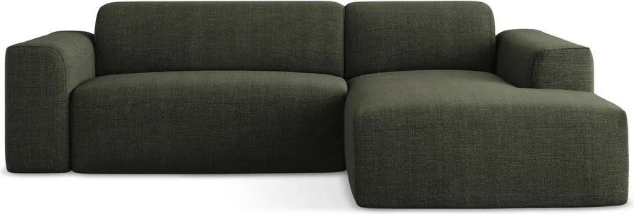 Zielony narożnik (prawostronny/z szezlongiem) Keli – Makamii