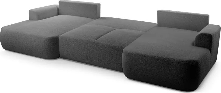 Narożnik VELO XL wolnostojący układ U z funkcją spania w tkaninie Coral 80 DomoHome