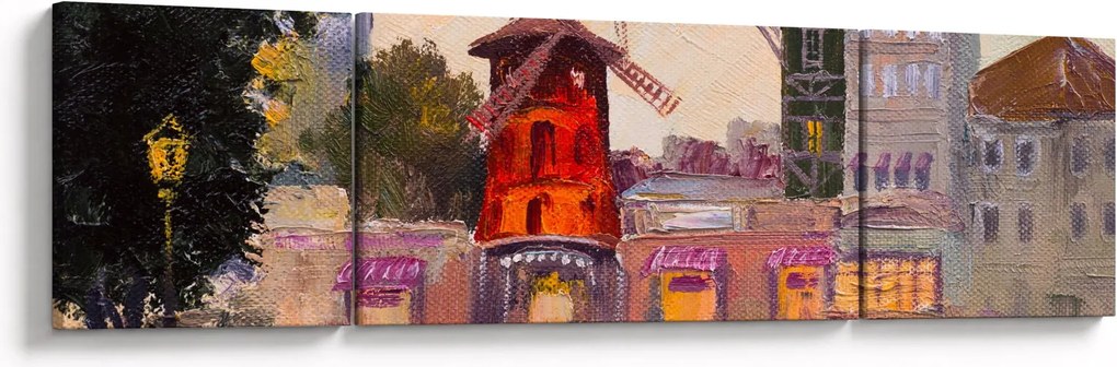 Obraz - Moulin Rouge, Paryż, Francja (170x50 cm)