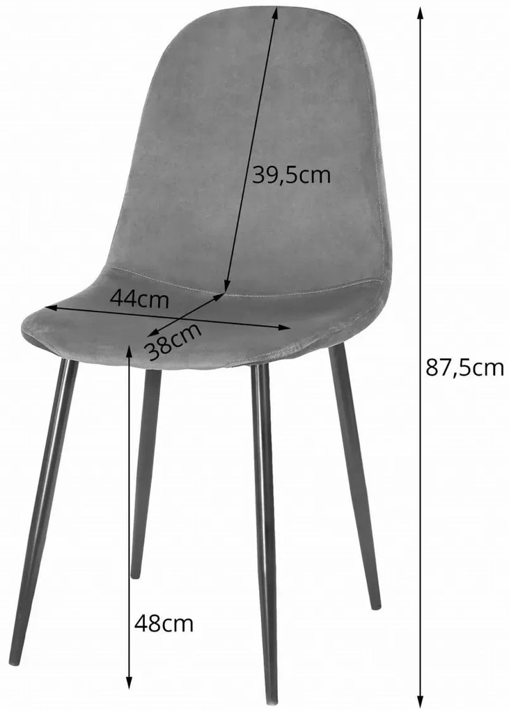 Ciemnozielone krzesło metalowe welurowe H3-Z39
