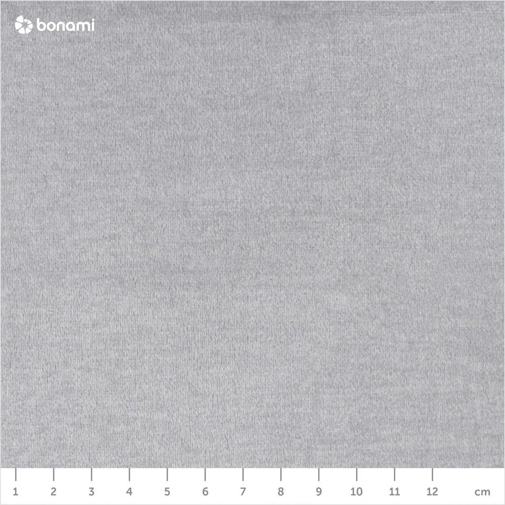 Jasnoszare tapicerowane łóżko dwuosobowe ze schowkiem ze stelażem 160x200 cm Lamica – ELTAP