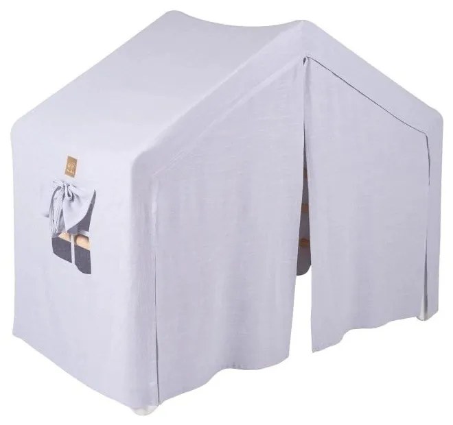 Jasnoniebiesko-naturalna drabinka pikler z litego drewna sosnowego 112x61x94 cm Montessori – Meowbaby