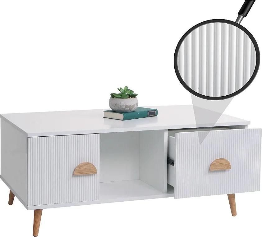 Stolik kawowy MCW-N89,  biały