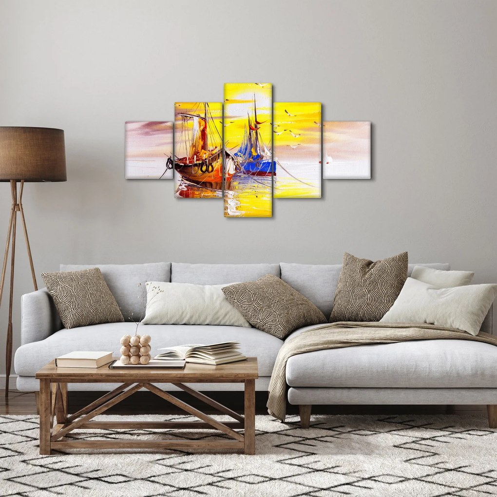 Obraz - Obraz statku (125x70 cm)