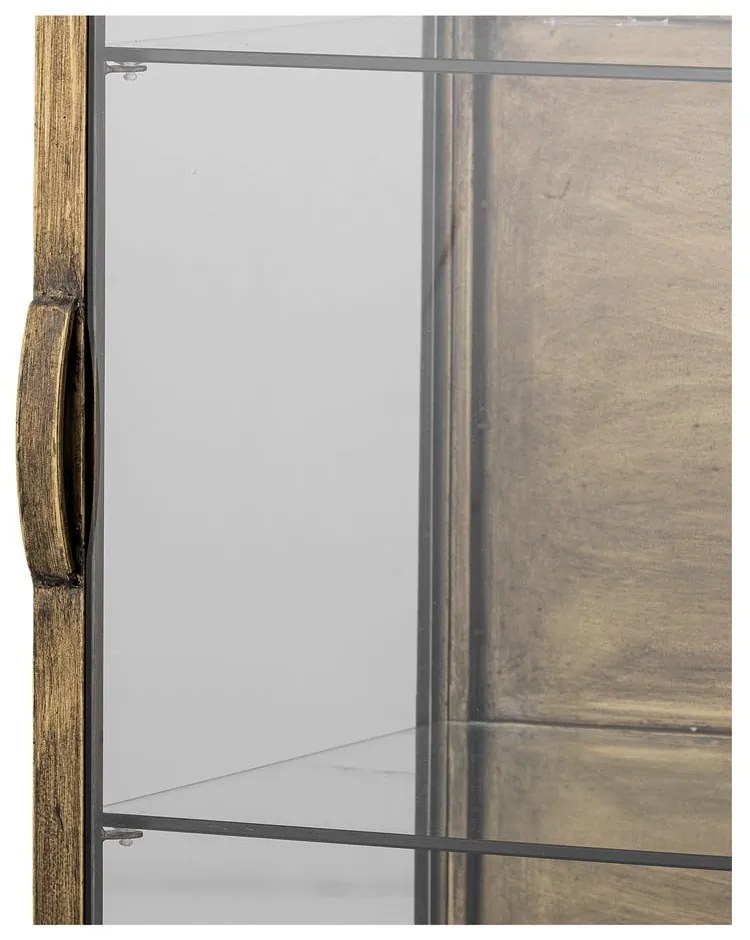 Metalowa witryna w kolorze złota 45x110x40 cm Saone – Bloomingville
