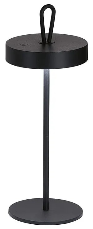 Czarna lampa stołowa LED (wysokość 47 cm) Dord – Fischer & Honsel