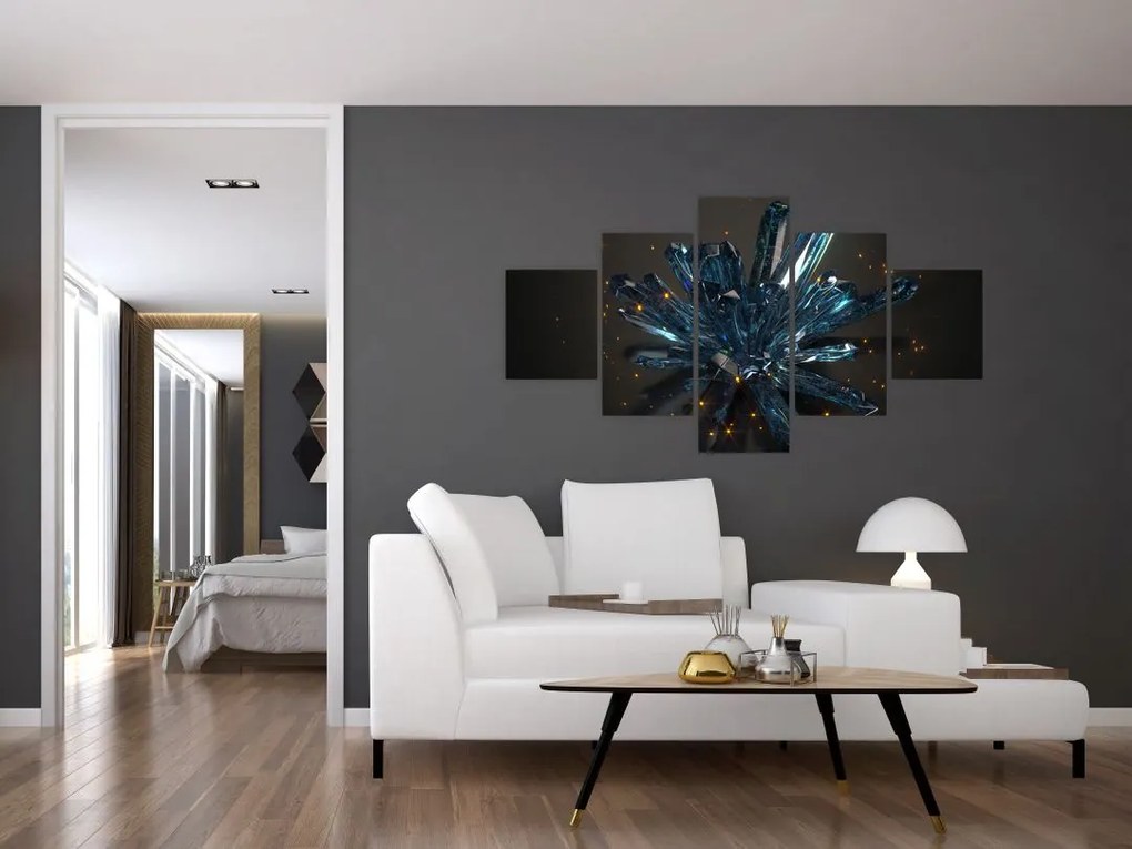 Obraz kryształu (125x70 cm)