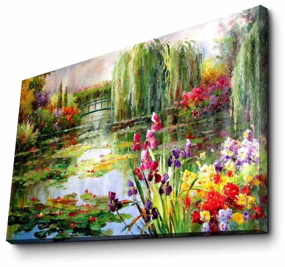 Obraz na płótnie Impressionist Garden, 70x45 cm