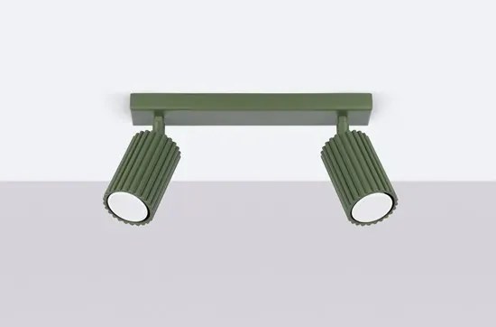 Zielona podwójna lampa sufitowa - D305 F6-H98