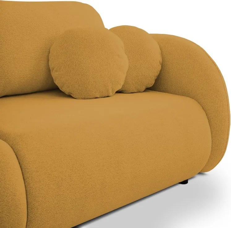 Sofa LOOP z funkcja spania i pojemnikiem ZŁOTY RAVEN 66