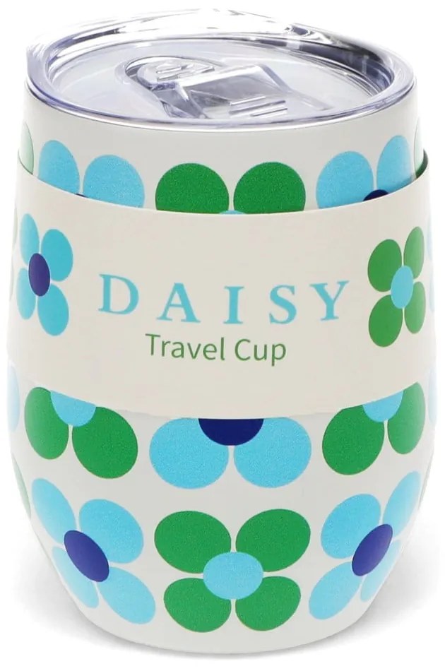 Kubek podróżny 350 ml Blue and green Daisy – Rex London