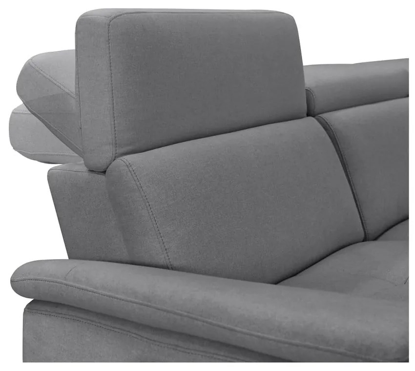 Szara skórzana sofa 211 cm Pareli – Støraa