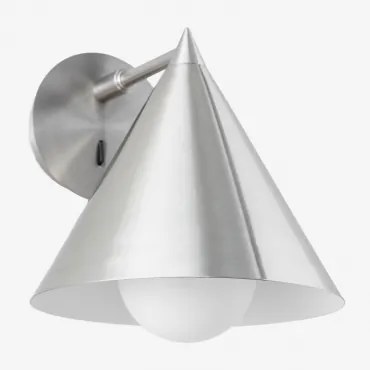 Lampa Ścienna Z Żelaza Arilda Chrome - Sklum