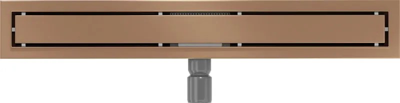 Mexen Flat M13 odpływ liniowy 2w1 70 cm, miedź szczotkowana - 1C10070-15