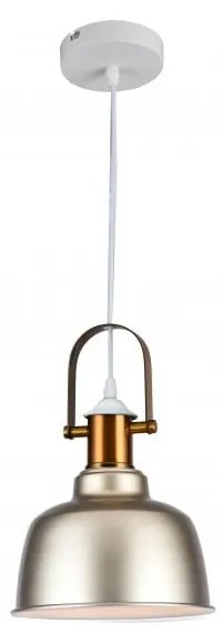 Beżowa lampa wisząca z metalowym kloszem ø 22 cm Zenit – GTV