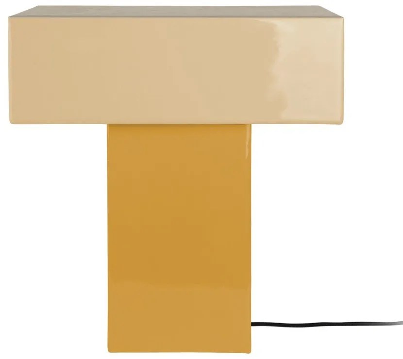 Żółta lampa stołowa (wysokość 35 cm) Grato Recto – Leitmotiv