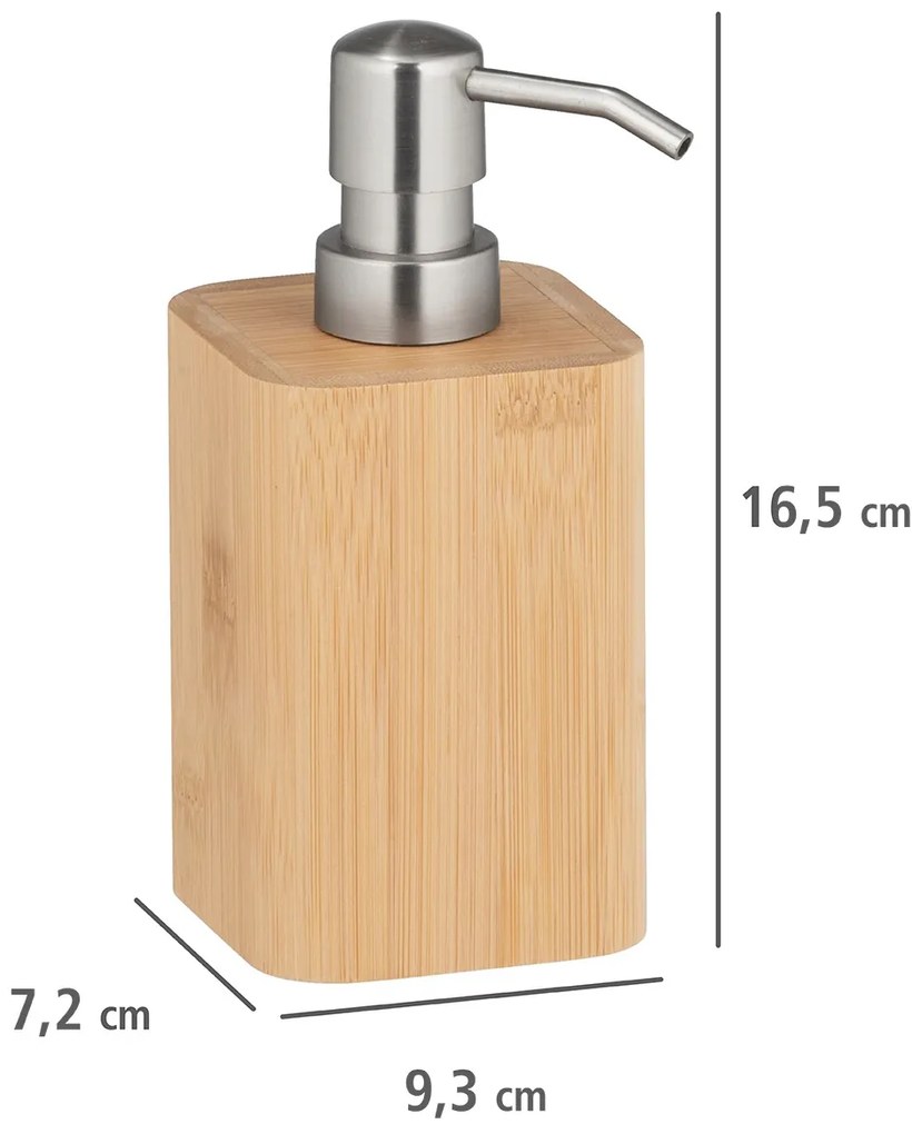 Dozownik do mydła w płynie BAMBUSA, bambusowy, 220 ml, WENKO