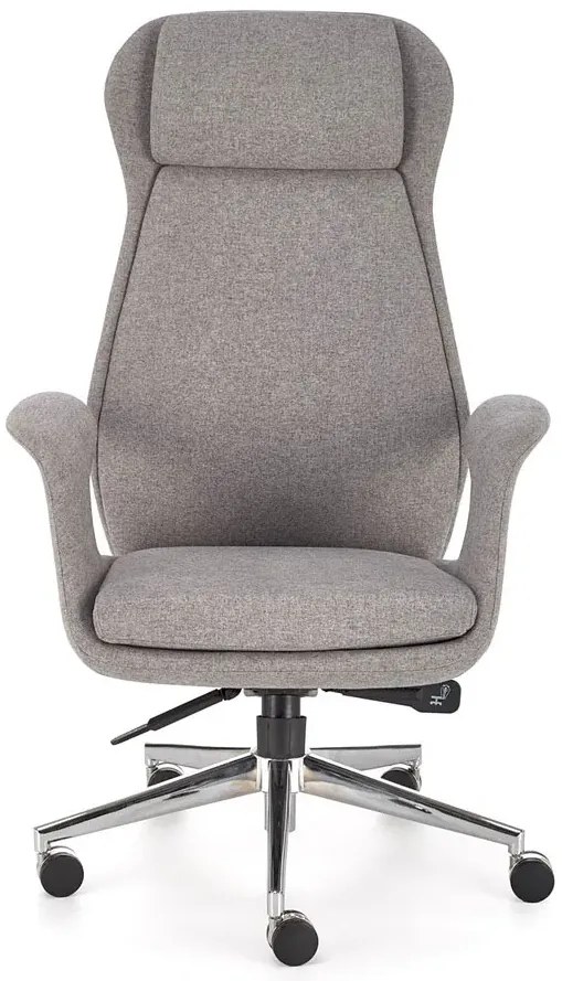 Fotel popielaty obrotowy do komputera F8-N06