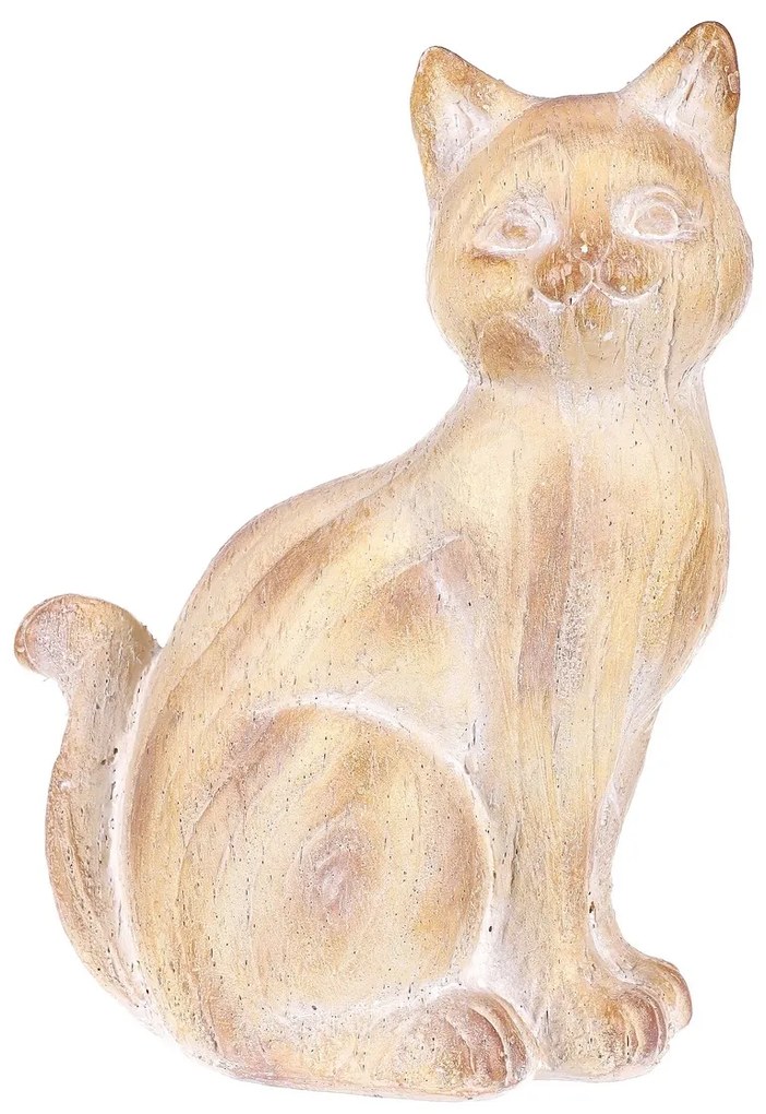 Ogród dekoracja statuetka Lady cat, polyresin, 19x 12 x 26 cm