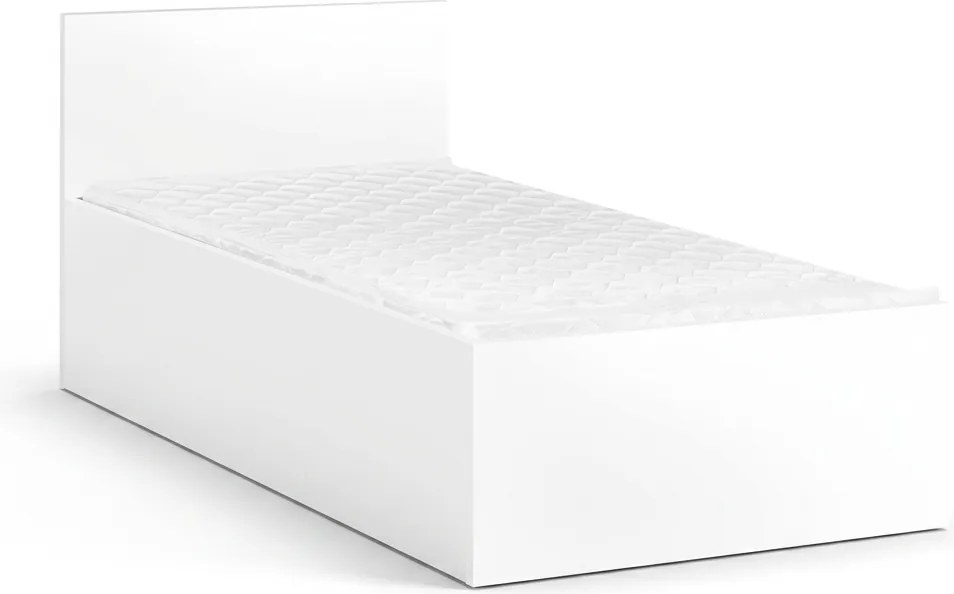 Łóżko SOFIA 80 x 200 cm, białe Stelaż: Ze stelażem listwowym rolowanym, Materac: Materac Coco Maxi 20 cm