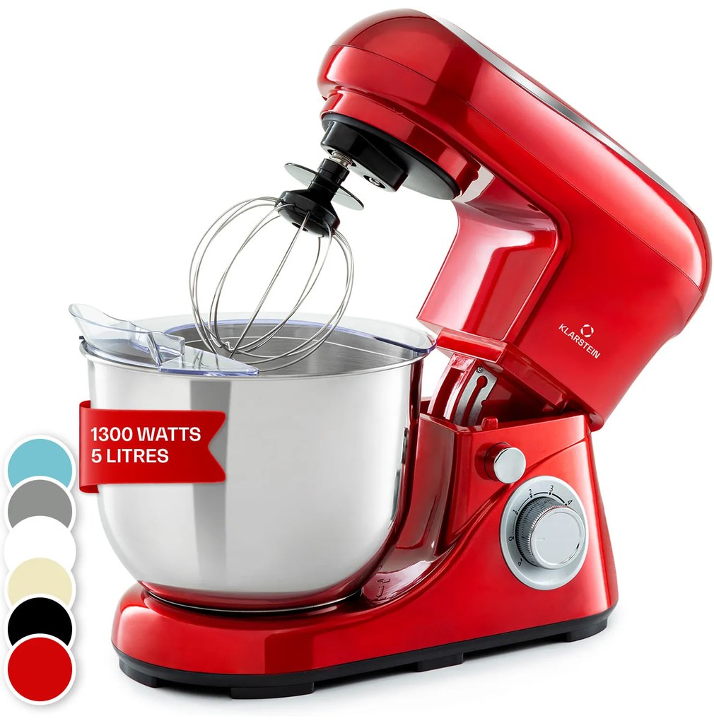 Klarstein Bella Pico 1300W 5L Robot Kuchenny Czerwony