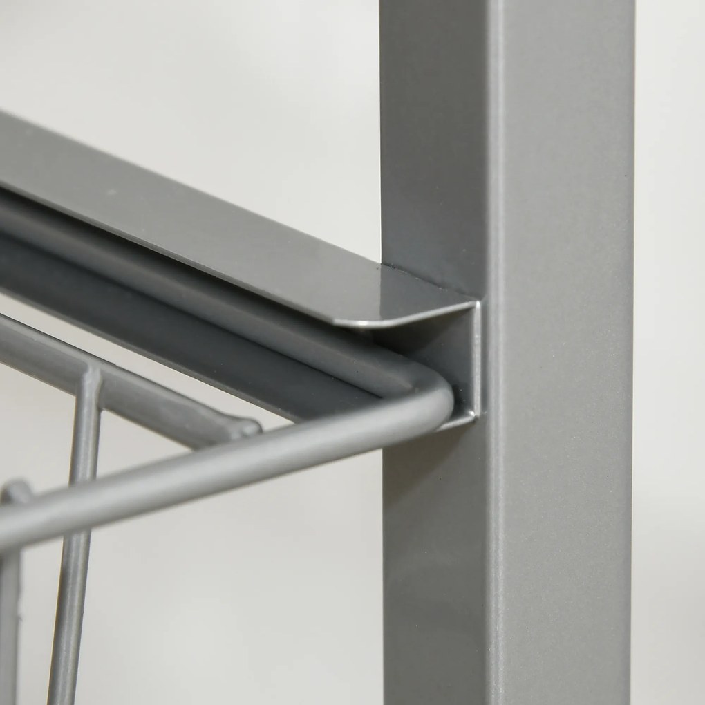 HOMCOM Wózek do serwowania, wózek kuchenny, wózek, na kółkach