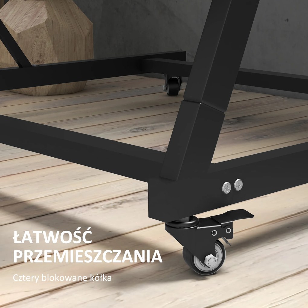 Outsunny Kwietnik na rośliny z donicami, składany, odporny na warunki atmosferyczne, 65 x 67 x 145 cm, Szary + Czarny