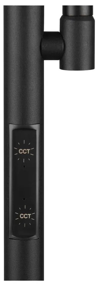 Czarna lampa stojąca LED (wysokość 178 cm) Specter – Trio