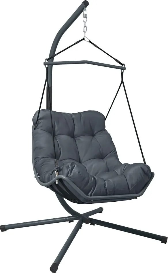 FOTEL WISZĄCY VIBE SE ANTRACYT BUJAK OGRODOWY